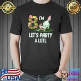 Axolotl I'm 8th Let's Party A Axolotl 8th Birthday Flowers T-Shirt