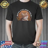 Best Cat Dad Ever! Cat Dad Retro Stars T-Shirt