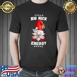 Big Nick Energy Santa Groovy Stars Merry Christmas T-Shirt