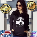 Bigfoot Sasquatch Ufo Moon And Dragon Water Alien T-Shirt Hoodie
