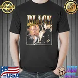 Black adam dwayne johnson portrait retro homepage 90s shirt