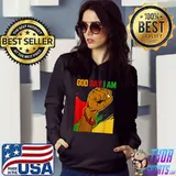 Black girl god says i am black history month african pride strong hand T-Shirt Hoodie