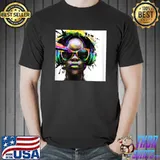 Black History Queen Afro Melanin Watercolors T-Shirt