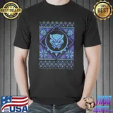 Black panther ugly christmas merry xmas classic shirt