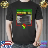 Black Princess Nutritional Facts Black History Month 2023 T-Shirt