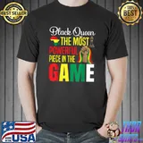Black Queen The Most Powerful Piece In The Game Women's Hand Maps T-Shirt