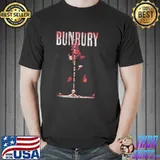 Bunbury red design heroes del silencio band shirt
