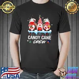 Candy Cane Merry And Bright Red And White Candy Christmas T-Shirt