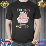 Cats In Backbag 100 Days You Must Be Kitten 100th Day T-Shirt