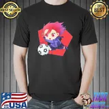 Chasing the ball blue lock chigirI shirt