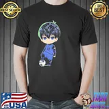 ChibI isagI and the ball blue lock shirt