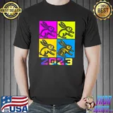 Chinese New Year 2023 Year Of The Rabbit Mandarin Year 2023 Tye Die Colors T-Shirt