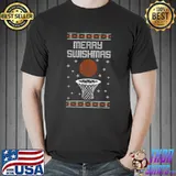 Christmas Basketball Lover Xmas Matching Pajamas T-Shirt