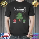 Christmas Is Calling Holiday Tree Lights Graphic Novelty T-Shirt