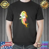 Colorful Paint Splash Dolphin Costume Cute Shark T-Shirt