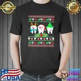 Dental hygienist dentist ugly christmas dentist design classic shirt