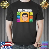 Design archer sitcom sterling archer cartoon art classic shirt