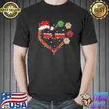 Dog Mom Christmas Paw Heart shirt