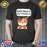 Each Item Is Only 4 Dabloons Cat Meme Dabloons Doubloons Coin Cat Paws T-Shirt