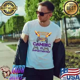Education Is Important But Gaming Is Importanter Gamer Pencils Controller T-Shirt