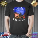 Fa LA la LA valhalla christmas dragon ship vikings classic shirt