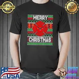 Fire department rescue team firefighter christmas shirt