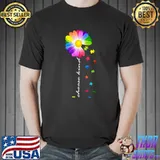Floral Autism Awareness Daisy Flower Colors T-Shirt