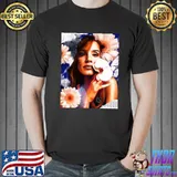 Floral design jessica chastain shirt