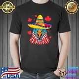 Football Fans 2026 Canada Eagle American Flag Hat Mexico T-Shirt