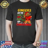 Gingers are for life not just for christmas gingerbread xmas tree T-Shirt