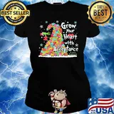 Grow Your Heart With Acceptance Autism Awareness Grinch Shirt Ladies tee