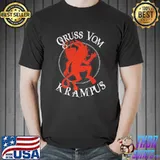 Gruss Vom Krampus Germanic Christmas Demon Scary Christmas T-Shirt
