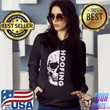 Half of skull hoofing classic s Hoodie