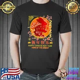 Happy Chinese New Year 2023 Lunar Zodiac Year Of The Rabbit Blood Moon Flowers T-Shirt