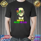 Happy Mardi Gras Joe Biden Sarcastic 4th Of July Meme Election 2024 T-Shirt