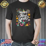 Happy New Year 2023 Supplies New Years Eve Party Day Fireworks T-Shirt