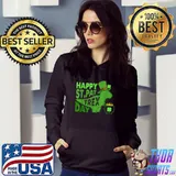Happy St. Pat T-Rex Day Dinosaur St. Patrick's Day T-Shirt Hoodie