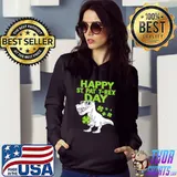 Happy St. Pat-trex Day St. Patricks Day Shamrocks T-Shirt Hoodie