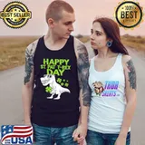 Happy St. Pat-trex Day St. Patricks Day Shamrocks T-Shirt Tank Top