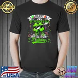 Happy St Patricks Day And My Birthday Dabbing Shamrock Sunglasses Balloons T-Shirt