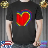 Happy Valentine's Day Lgbt Rainbow Heart Gifts Idea T-Shirt