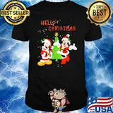 Hello christmas mickey pain shirt