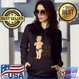 He's Full Of It Baby Trump Election 2024 Dirty Diaper Sacrastic T-Shirt Hoodie