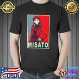 Hope misato katsuragI poster neon genesis evangelion classic shirt