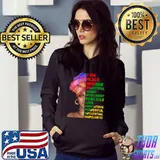 I Am Black Woman Beautiful Magic Intelligent Black History Month Unapologetically T-Shirt Hoodie