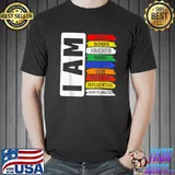 I Am Black Woman Educated Magic Resilient Black History Month Unapologetically Colors T-Shirt