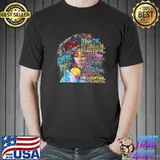I Am Black Women Strong Afro Black History Month Queen Gift Watercolors T-Shirt