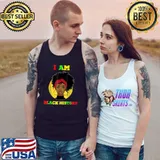 I Am The Strong African Queen Girl Black History Month T-Shirt Tank Top