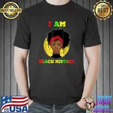 I Am The Strong African Queen Girl Black History Month T-Shirt