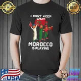 I can't keep calm morocco is playing moroccan pride person T-Shirt